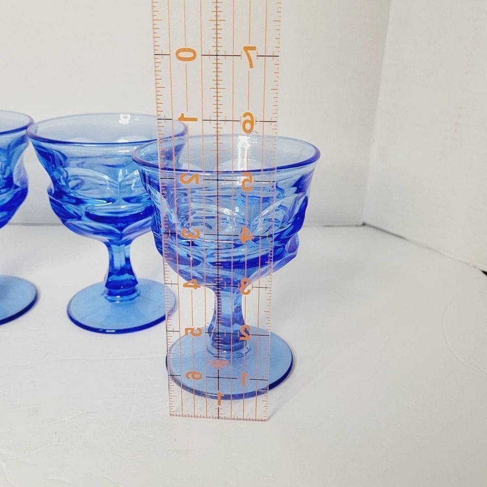 4 Blue HFM Fostoria Argus Sherberts- Henry Ford Museum - Picture 3 of 4